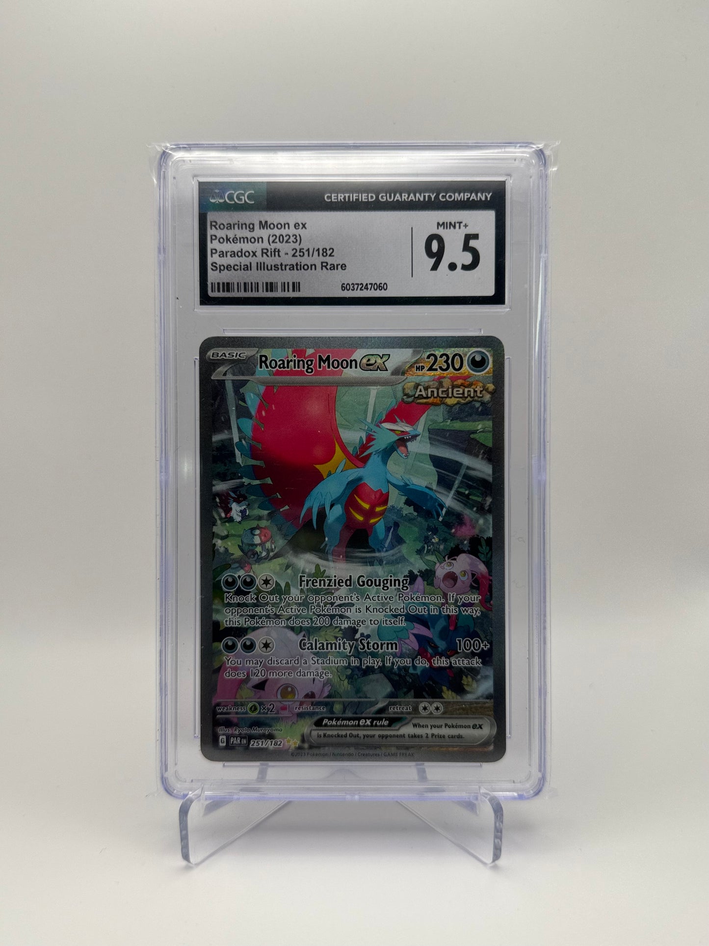 Roaring Moon EX #251 Paradox Rift Special Illustration Rare CGC 9.5 Mint+