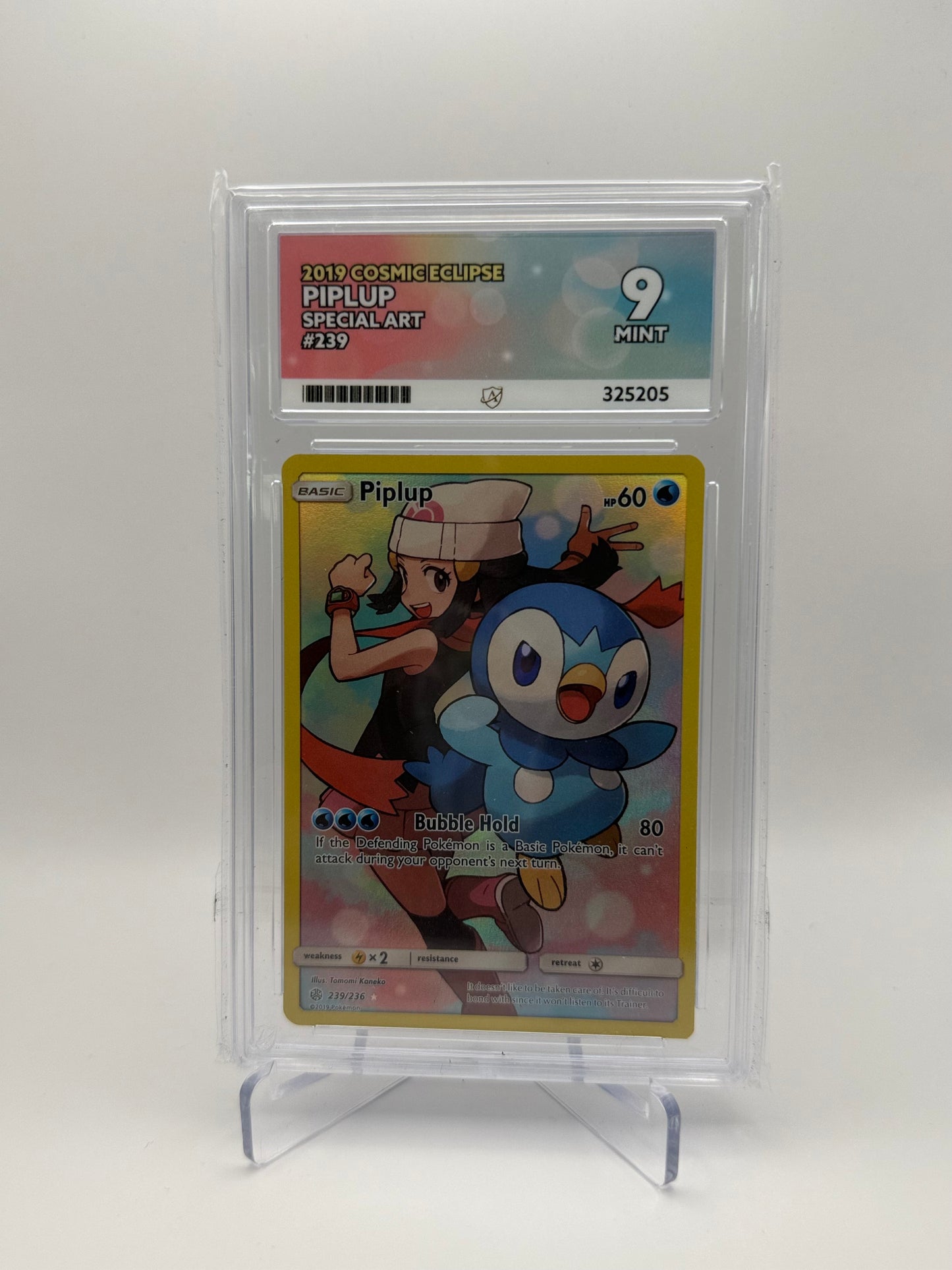 Piplup #239 Cosmic Eclipse Ace 9 Mint