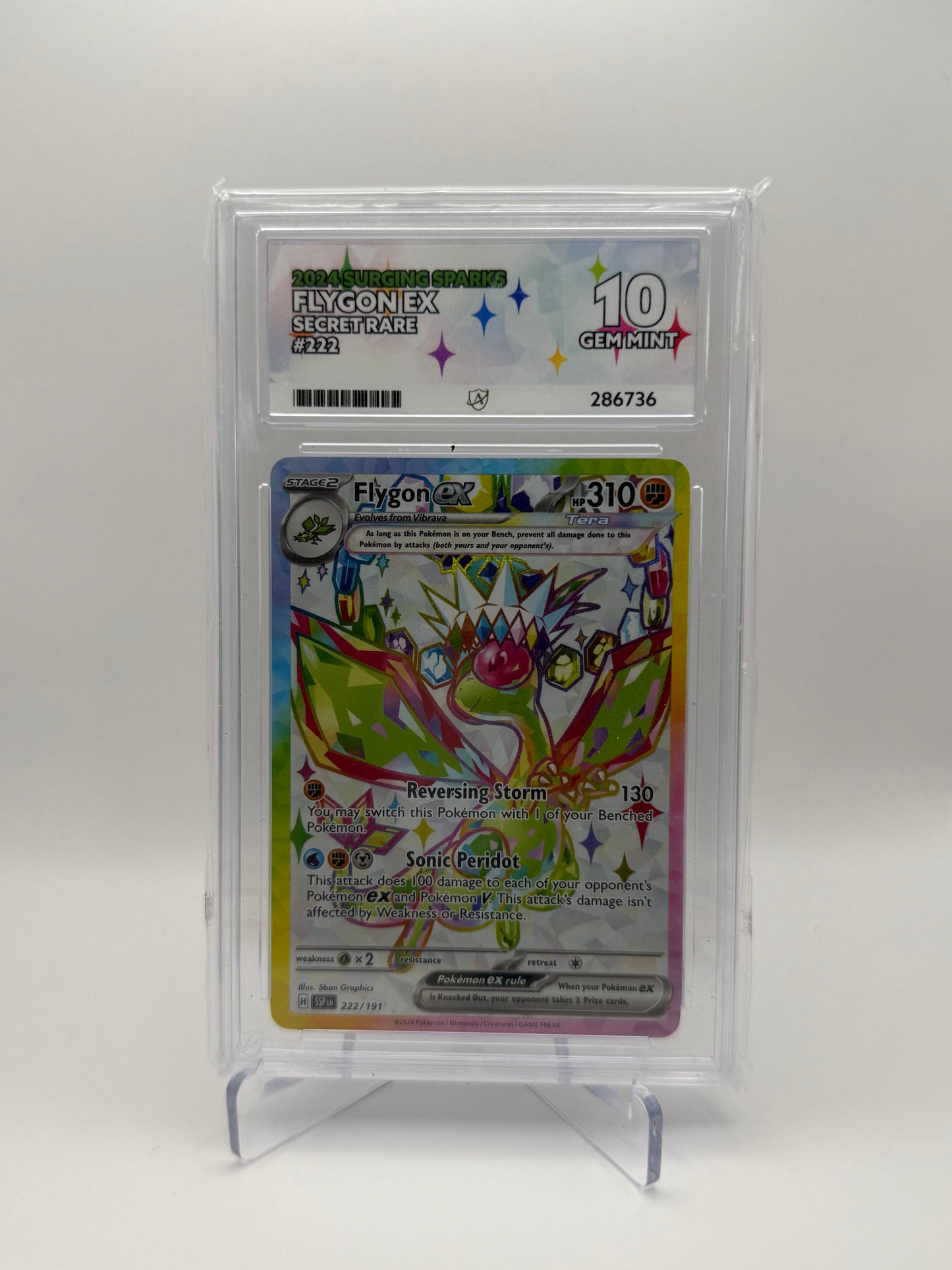 Flygon EX #222 Surging Sparks Ace 10 Gem Mint
