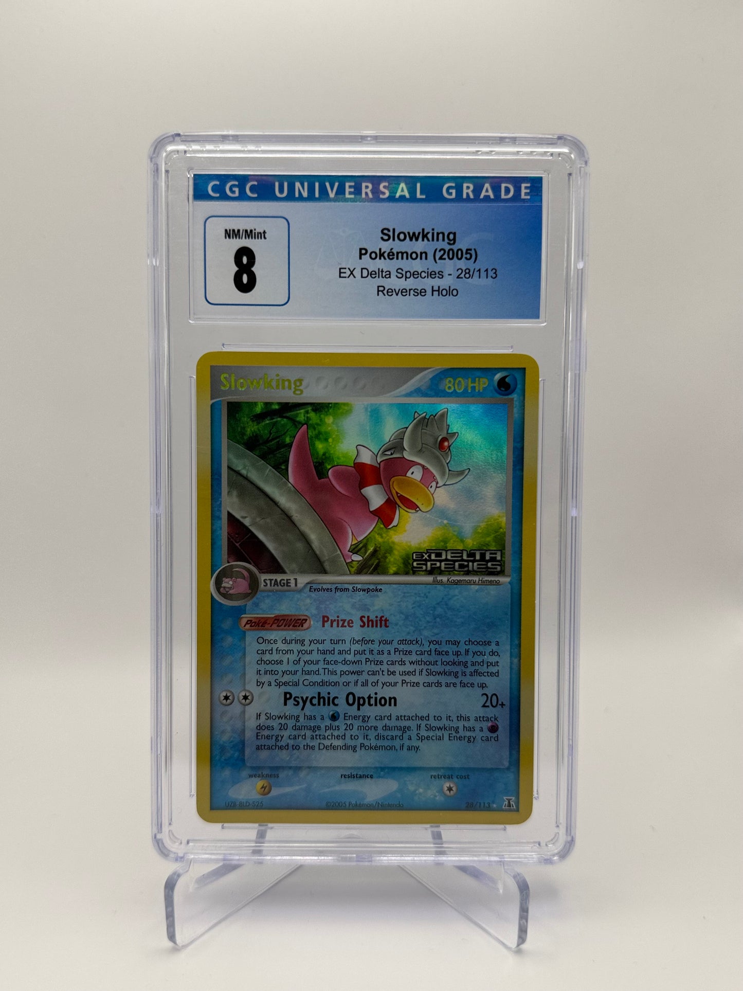 Slowking #28 EX Delta Series Reverse Holo CGC 8 Near Mint-Mint