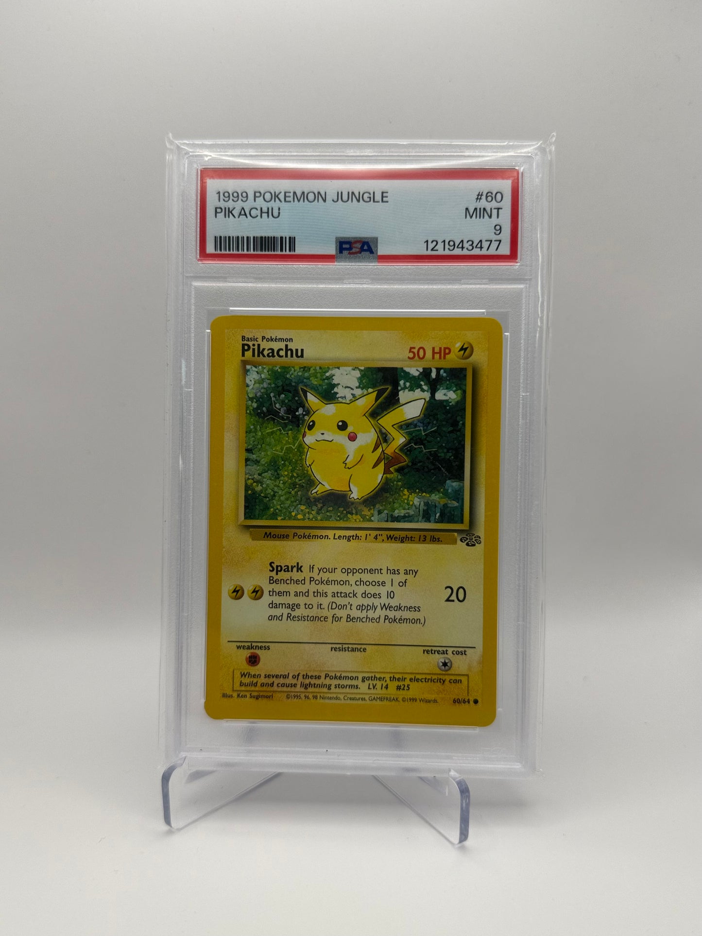 Pikachu #60 Pokemon Jungle PSA 9 Mint