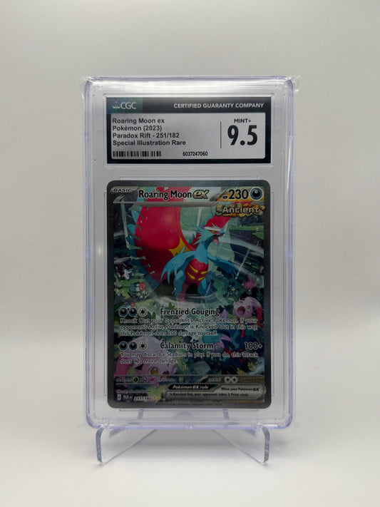 Roaring Moon EX #251 Paradox Rift Special Illustration Rare CGC 9.5 Mint+
