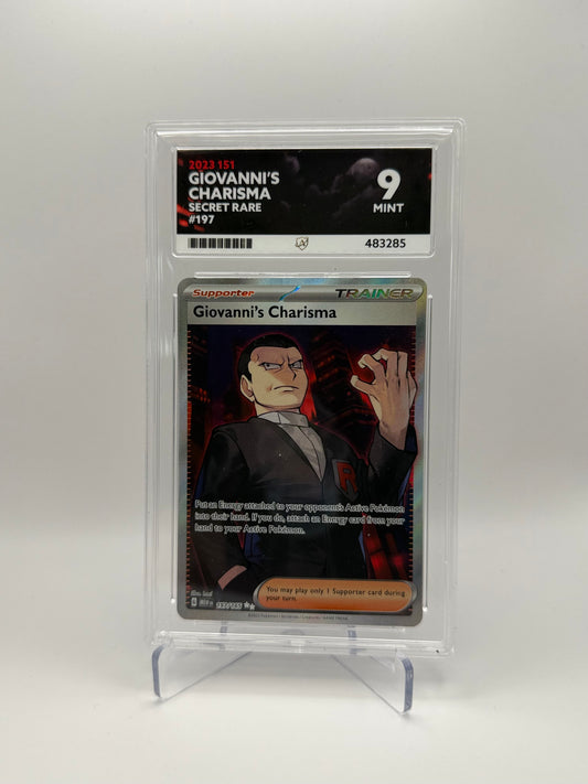 Giovanni's Charisma #197 Pokemon 151 Ace 9 Mint