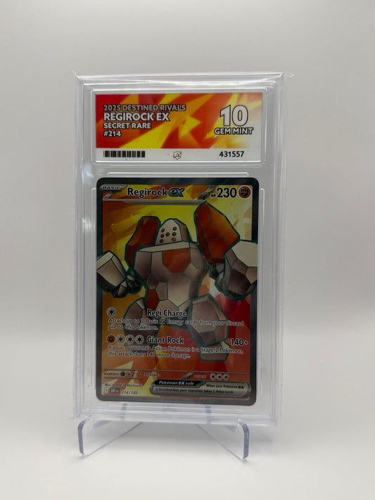 Regirock EX #214 Destined Rivals Ace 10 Gem Mint