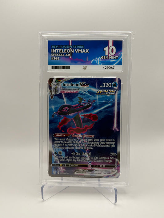 Inteleon Vmax #266 Fusion Strike Ace 10 Gem Mint