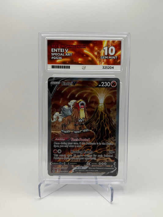 Entei V #GG36 Crown Zenith Ace 10 Gem Mint