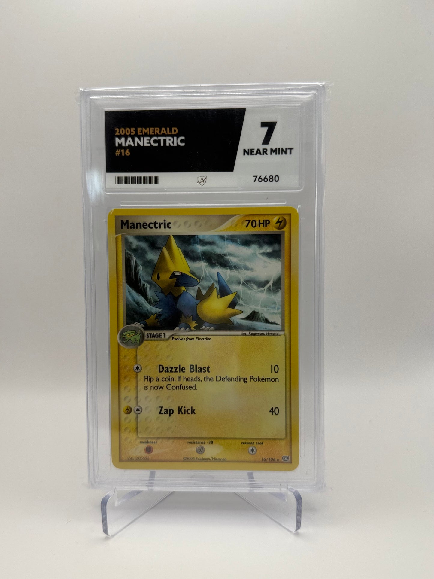Manectric #16 Emerald Ace 7 Near Mint