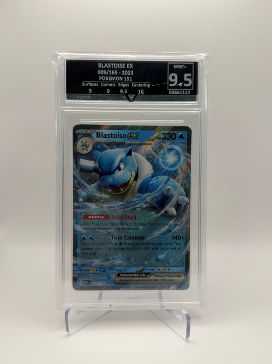 Blastoise EX #009 Pokemon 151 Get Graded 9.5 Mint+